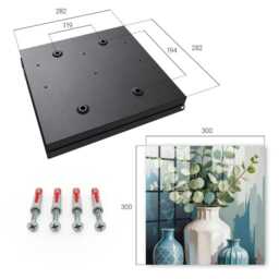 Vases & Leaves Wall Mounted Key Cabinet, Green Box For Home, Illustrative Flowers Plants, Lovers Of Nature Design - thumbnail 4