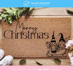 Merry Christmas Doormat - Funny Gnome Gift Mat Porch Decor - thumbnail 1