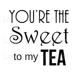 You're The Sweet To My Tea, Kitchen Art, Wedding Sign, Southern Wall Black & White Gallery Decor, Valentine's Day Decor - thumbnail 2