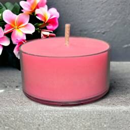 Plumeria Scented Soy Candle Tealights Rustic Farmhouse Home Decor Fragrance - thumbnail 1