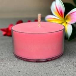 Plumeria Scented Soy Candle Tealights Rustic Farmhouse Home Decor Fragrance - thumbnail 4