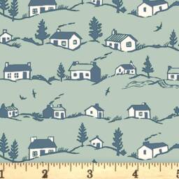 Lampshade, Lamp Shade, Liberty Lampshade, Coastal Cottages Pastel Fabric - thumbnail 2