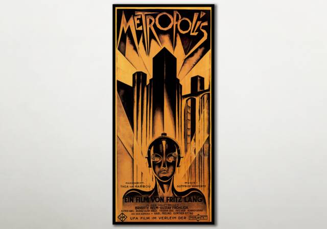 Metropolis Wooden Poster, Fanart High Quality Cinema Poster On Wood For Movie Lover, Unique Gifts Film Poster, Large Wall Art - image 1