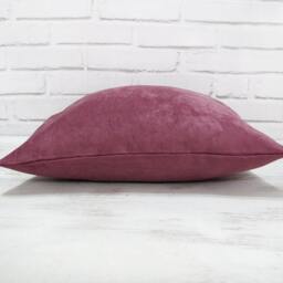 Plum Vegan Suede Velvet Pillow Cover Scandinavian Decor - thumbnail 2