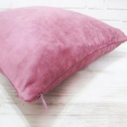 Plum Vegan Suede Velvet Pillow Cover Scandinavian Decor - thumbnail 3