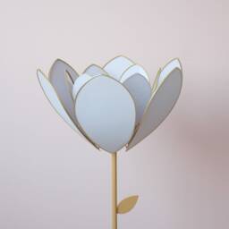 Floor Lamp & Lampshade Double Flower - Baby Blue - thumbnail 2