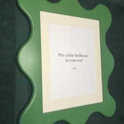 11x14 Funky Picture Frame With Acrylic Glass Backing & Mounting Hardware in Any Color, Scalloped - thumbnail 2