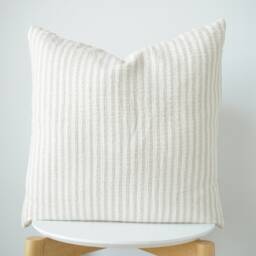 Neutral Tribal Hemp Hand Woven Natural Dye Color Hmong Lumbar Pillow Cover - thumbnail 2