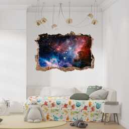 Planetary Nebula Wall Sticker Space Astronomy Decal 3D Art Decor Galaxy Universe Kids Room - thumbnail 4