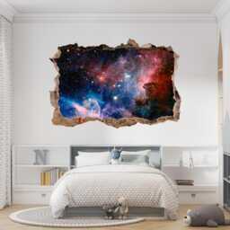 Planetary Nebula Wall Sticker Space Astronomy Decal 3D Art Decor Galaxy Universe Kids Room - thumbnail 1