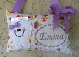 Personalized Tooth Fairy Pillow, Children's Keepsake, Custom Holder, Kids Gift, Gift - thumbnail 1