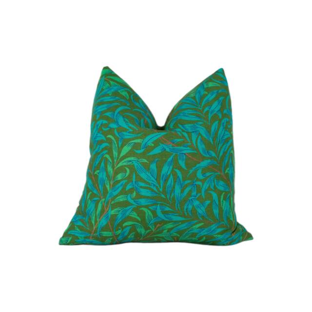 William Morris - Ben Pentreath Willow Boughs Olive/Turquoise Cushion Cover Throw Pillow Designer Home Decor - image 1