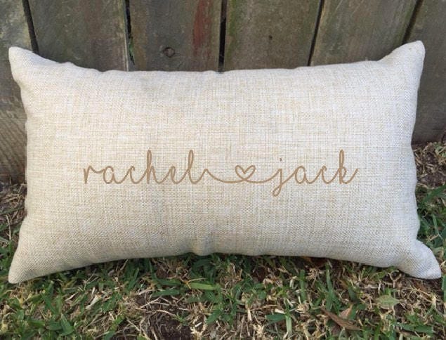 "Spoil Your Wife/Husband/Partner With The Perfect Couples Pillow For 2nd Wedding Anniversary ""Cotton" - image 1