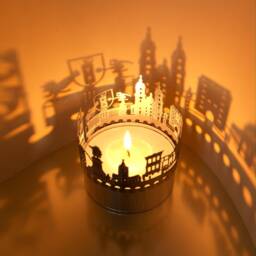 St. Gallen Skyline Shadow Play - Lantern Candle Attachment For Stunning Souvenir & Home Decor Swiss City Silhouette Projection - thumbnail 3