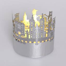 St. Gallen Skyline Shadow Play - Lantern Candle Attachment For Stunning Souvenir & Home Decor Swiss City Silhouette Projection - thumbnail 4