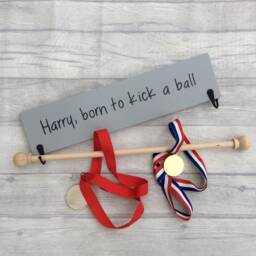 Personalised Sport Medal Hanger - A Great Place To Display Those Sporting Achievements - thumbnail 2