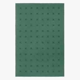 Handwoven Wool Kilim, Modern Minimalist Green Rug, Bedroom Carpet - thumbnail 2