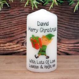 Personalised Christmas Candle - Teacher Gift, Cartoon Designs - thumbnail 3