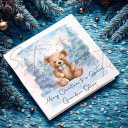 Personalised Baby Boy Christmas Decoration - Grandson First Gift 1St Bauble Stocking Filler Eve Box - thumbnail 2