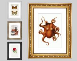 6x4/7x5 8x6 9x6 10x8 11x9 12x10 12x8 14x11 16x12 18x12 20x16 Gold Picture Frame, Vintage Shabby Chic Poster