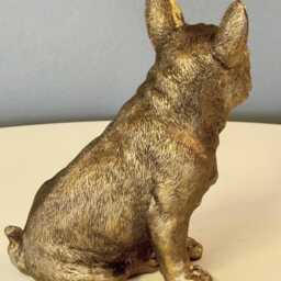 French Bulldog Sculpture - Bronze Effect Frenchie Ornament - thumbnail 3
