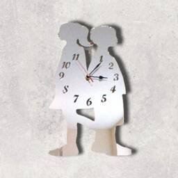 Boy & Girl Acrylic Clock - Many Colours Available - Bespoke Shapes & Sizes Made - thumbnail 2