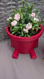 3D Printed Flower Pot Man - 2 Sizes Variety Of Colors Great Gift Gardening - thumbnail 1