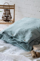 stonewashed Linen Duvet Cover - Custom Sizes Available Queen, King, Double Bedding 1 - thumbnail 1