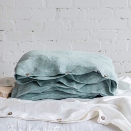 stonewashed Linen Duvet Cover - Custom Sizes Available Queen, King, Double Bedding 1 - thumbnail 3