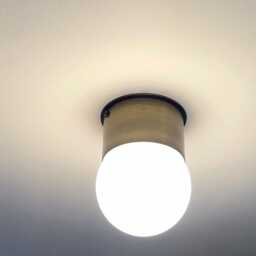 Minimal Brass Globe Flush Mount Ceiling Spot Light Modern Wall Sconce - thumbnail 4