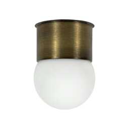 Minimal Brass Globe Flush Mount Ceiling Spot Light Modern Wall Sconce - thumbnail 2