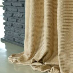 Cotton Drapery Curtain Panels Art Deco Style, Extra Long - thumbnail 3