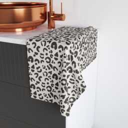 Hand Towel, Leopard Print, Chocolate Cream, Safari Bathroom Decor, Animal Print Towels, Cheetah Kitchen Tea Dish Towel - thumbnail 4