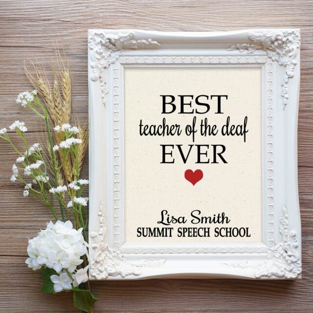 Teacher Of The Deaf Gift, Best Ever, Asl Gift, Tod Gift For Tod, Appreciation - image 1