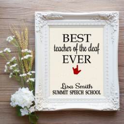 Teacher Of The Deaf Gift, Best Ever, Asl Gift, Tod Gift For Tod, Appreciation - thumbnail 2