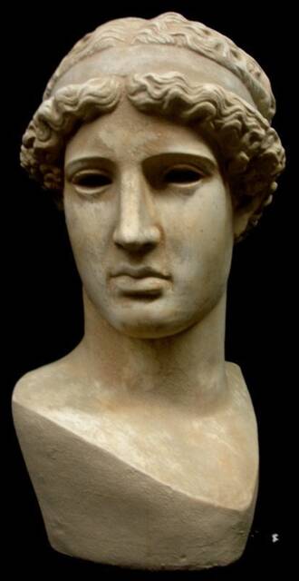 Greek Head Of The Lemnia Athena Sculpture Bust - image 1