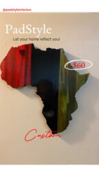 Custom Wood Work/ Africa Wall Plaque/Wood Decor/Wood Art/African Decor/African Art/Black Art/Handmade Art/Keda Dye/ - thumbnail 1