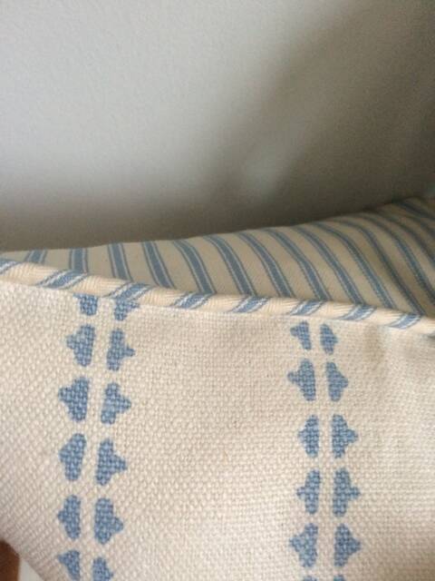 "Vanessa Arbuthnott Simple Ticking Detail Forget Me Not Colourway 17"" X17" - image 1