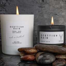 Scottish Rain Soy Candle Scottish Gift Petrichor Artisan Luxury Home Fragrance Made in Scotland - thumbnail 1