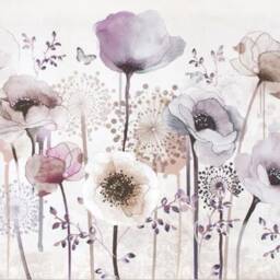3D Floral Butterfly Wallpaper, Watercolor Wall Mural, Peel & Stick - thumbnail 3