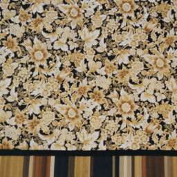Gold Black Floral Valance - 17x53 Kaufman Holiday Flourish Curtain - Rod Pocket Window Topper Custom Drapes Home D??cor Jobs - thumbnail 2