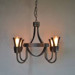 Hand Forged Chandelier, Medieval Chandelier, Wrought Iron Chandelier, Gothic Pendant Light - thumbnail 2