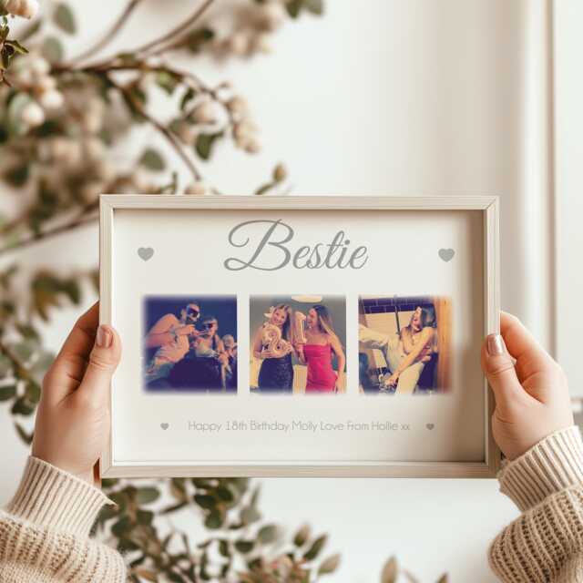 Bestfriend 18Th Birthday Photo Frame, Bestie Gift, Gift For Best Friend, Collage & Framed Print - image 1