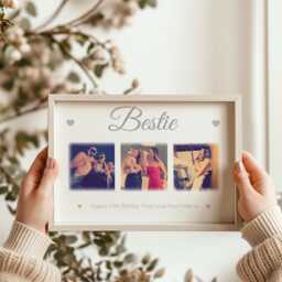 Bestfriend 18Th Birthday Photo Frame, Bestie Gift, Gift For Best Friend, Collage & Framed Print - thumbnail 1