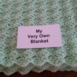 Light Green Hand Crocheted Baby Blanket - thumbnail 3
