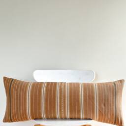 Brown Dot Block Print Mudcloth Hmong Pillow Case - thumbnail 2