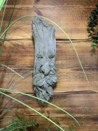 stone Garden Green Man Leaf Face/Branches Wall Tree Plaque Hanging Ornament