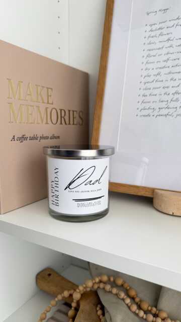 Personalised Dad Candle/ Custom/ Gift For Father's Day & Birthdays/ Luxury Scented With Lid/ - image 1