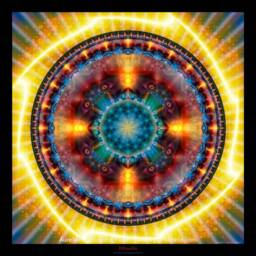 Atlantis Mandala Tapestry Sacred Geometry Spiritual Wall Art - thumbnail 1