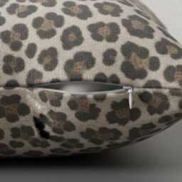 Set Of 4 Leopard Print Cushion Covers - - 18x18 - thumbnail 4
